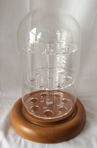 21 marbles 3.5" 3 layer acrylic rack/ dome with oak base #305mhok (image for) 21 marbles 3.5" 3 layer acrylic rack/ dome with oak base #305mhok