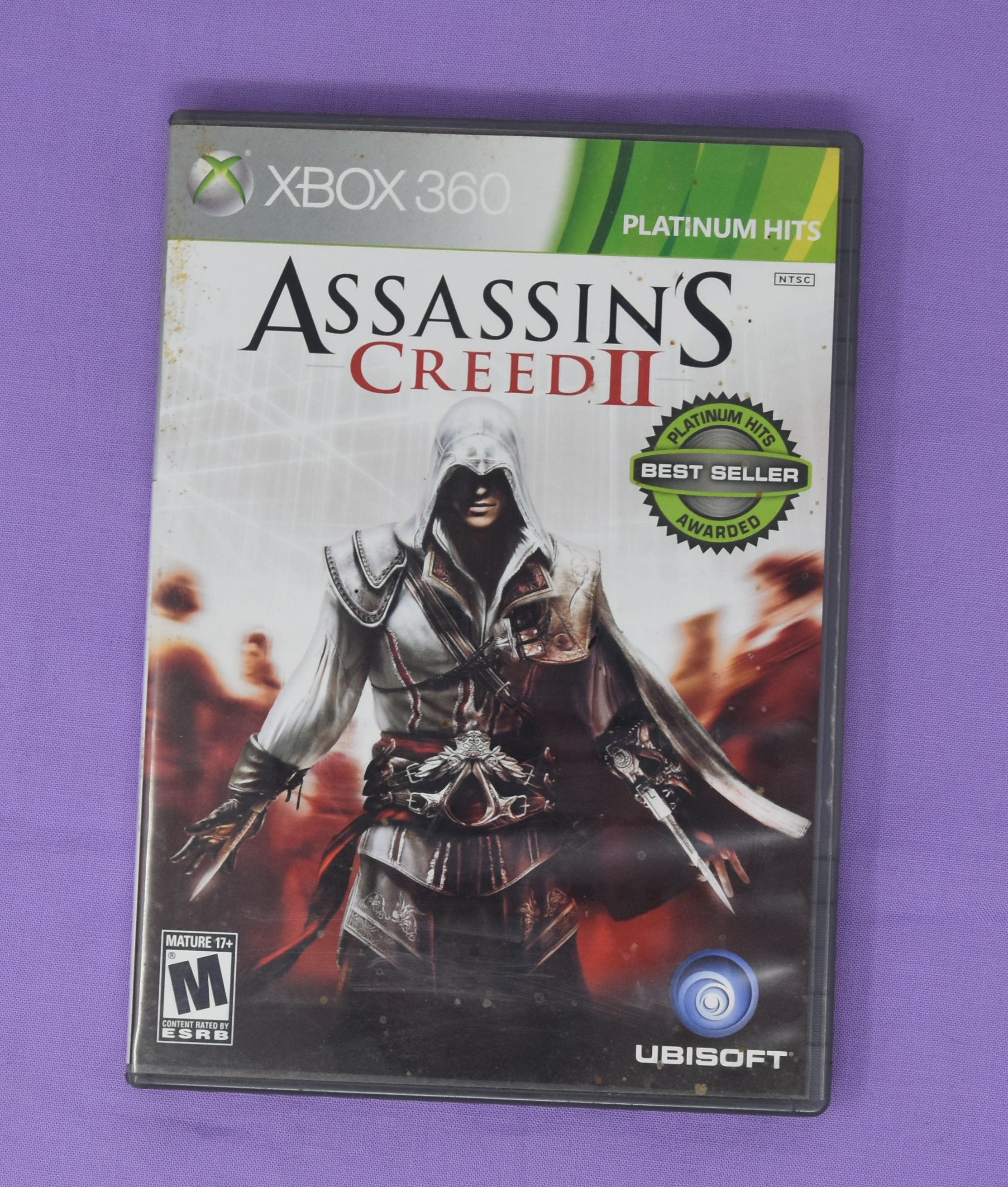 Assassin's Creed II - Preowned, case, instruction book, cd (image for) Assassin's Creed II - Preowned, case, instruction book, cd